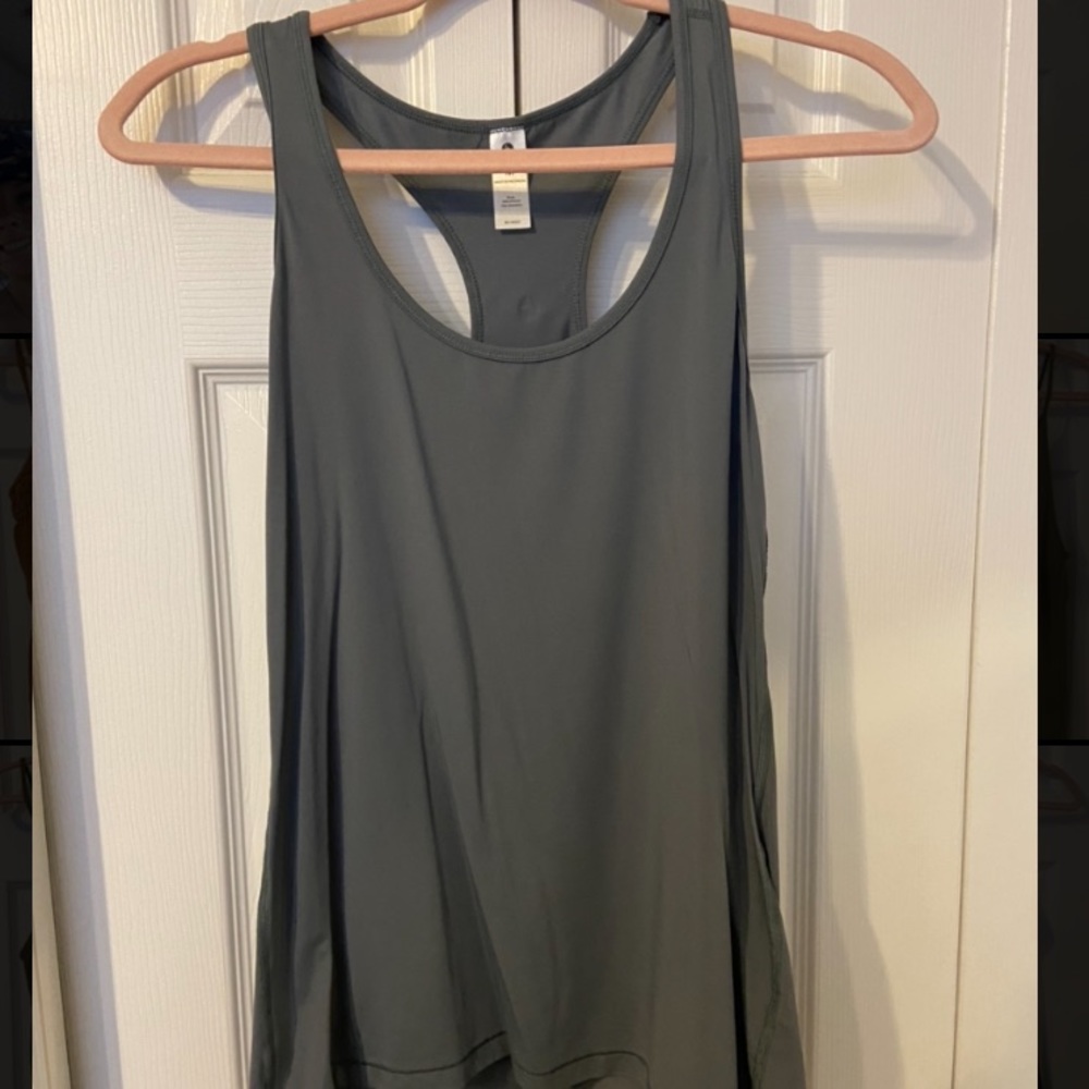 Green-gray workout Tanktop